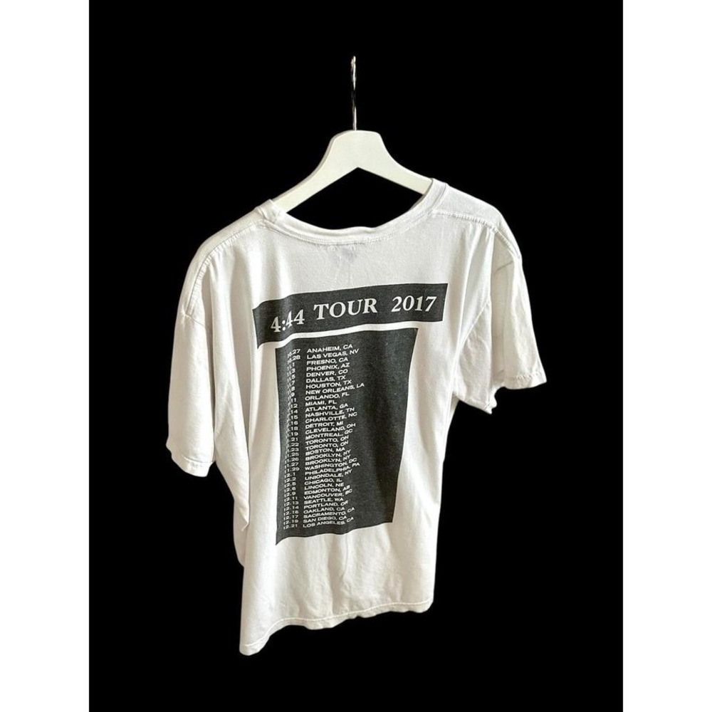 Jay Z 4:44 Tour Roc Nation White Men's T-Shirt Sz XXL Rap Tee Hip Hop 2017